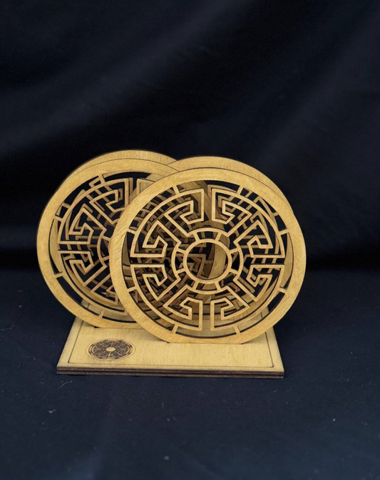 Suport de Lemn Mandala